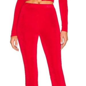 Revolve High Waisted Red Pants
